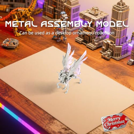 Kolotesame Mythical Forest Deer 3D Metal Puzzle Model for Adults, DIY Animal Sculpture 3D Model Kit Immersive Creative Building Model Art Desk Decor kolotesame