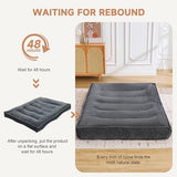 Futon Mattress Full Size 8",Foldable Futon Sofa Couch Bed,Floor Mattress Thick High Density Shredded Foam(Frame Not Included),Medium Firm Japanese Style Sleeping Pad for Guest Bedroom Living,DarkGrey nigwet