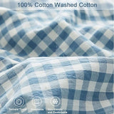 Double Quilt Summer Duvet for Single/Double Bed Natural Cotton Quilt Lightweight Summer Quilted Duvet Soft and Breathable for All Seasons C 200x230cm Generic