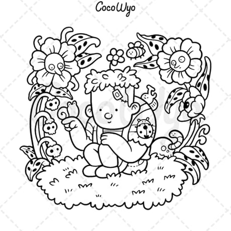 Spooky Cutie: Coloring Book for Adults and Teens Featuring Adorable Creepy Creatures in Cozy Hygge Moments for Relaxation (Cozy Spaces Coloring) Coco Wyo LLC