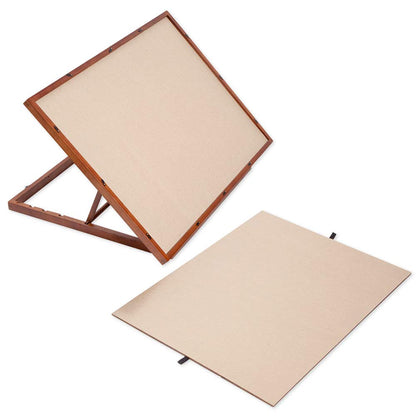 Bits and Pieces - Deluxe Swivel Puzzle Easel Board - Jigsaw Table Accessory - Non-Slip Felt Work Surface with Cover - WoodArtSupply