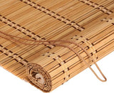 FoundGo 24" W*72" H Bamboo Roller Blinds Sun Shade,Retro Light Filtering Roller Bamboo Curtains Bamboo Roll Up Window Bamboo Roller Curtain Shades for Windows,Doorways. FoundGo