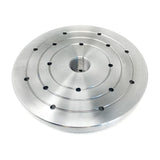 RGWOOD 8" Steel Wood Lathe Face Plate, 1-1/4" x RH 8tpi Threaded with set screws to lock on spindle for reverse turning. RGWOOD