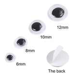 UPINS 1000 Pcs Self Adhesive Googly Wiggle Eyes for DIY, Multi Colors and Sizes Craft Sticker Eyes UPINS