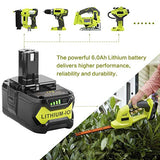 Fancy Buying Upgrade 18V 6.0Ah P108 Battery Replacement for Ryobi 18 Volt Battery Lithium P102 P103 P104 P105 P107 P109 P122,Battery for Ryobi ONE+ Cordless Drill Tool (2Pack) Fancy Buying