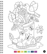 Brain Games - Color by Number - Large Print: Garden WoodArtSupply