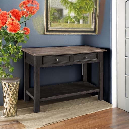 Signature Design by Ashley Tyler Creek Modern Farmhouse Sofa Table, Brown & Black Signature Design by Ashley