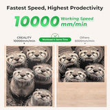 Creality Falcon 5W Laser Engraver Machine, 72w High Precision 0.06mm Laser Cutter and Engraving Machine for Wood Leather Acrylic Glass, 10000mm/min, Offline Usage, Working Area 400 * 415mm CREALITY FALCON