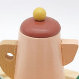 Touch us Wooden Toy Tea Set for Little Girls,Toddler Tea Set Play Kitchen Accessories for Children, Premium Solid Wood Pretend Play Food Playset for Kids Tea Party Generic