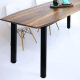 QLLY 28 inch Adjustable Metal Furniture Legs, Square Office Table Furniture Leg, Set of 4 (Black) QLLY