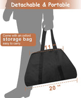 Waaliji 22.5 Inch Portable Plug Fire Pit for Camping, Heightened Detachable Outdoor Wood Burning Firepits for Outside Patio Heating, Picnic, Bonfire and BBQ with Travel Bag, Diagonal Hollow Style waaliji