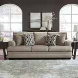 Signature Design by Ashley Stonemeade Contemporary Sofa Sleeper with Folding Gel Memory Foam Mattress, Reversible Cushions and 4 Accent Pillows, Queen, Light Brown Signature Design by Ashley