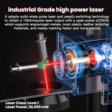 Mr.Carve S4-30W Fiber Laser Marking Machine for Metals&Jewelry&Plastics,Fiber laser engraver with Lightburn compatibility MR. CARVE