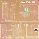 Homemory Wall Sconces Candle Holder Set of 2, Farmhouse Wooden Rustic Wall Decor for Living Room, Dining Room, Bedroom, Bathroom (White) Homemory