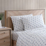 Stone Cottage - Full Sheets, Cotton Percale Bedding Set, Crisp & Cool Ideal Bedding Set (Blue Sketchy Ditsy, Full) Stone Cottage