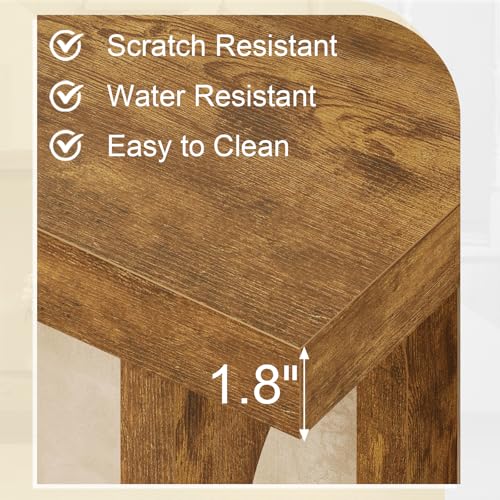 Tarnorci Farmhouse Console Table, 55inch Wood Vintage Console Table Narrow Sofa Tables Hallway Tables for Entryway, Living Room, Foyer Tarnorci