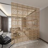 Hanging Room Divider Panel, Hanging Wall Divider Room Partition 28 Pieces Wood-Plastic Panel Screen Home Office Decoration(Natural) OWUSUH