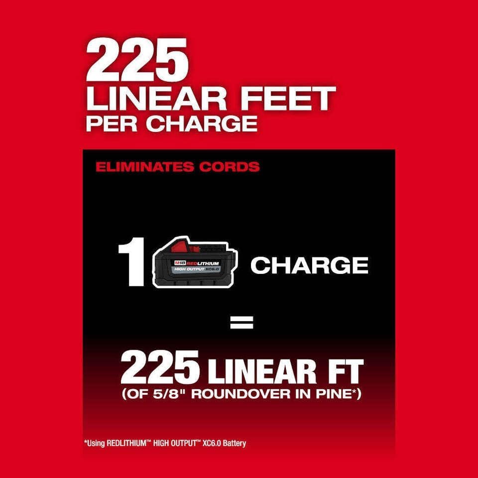Milmaukee 2838-20 for Milwaukee M18 FUEL 18V 1/2"" Cordless Lithium-Ion Router - Bare TooL Milmaukee