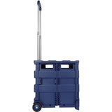 Office Depot Mobile Folding Cart With Lid, 16in.H x 18in.W x 15in.D, Black, 50801 Office Depot