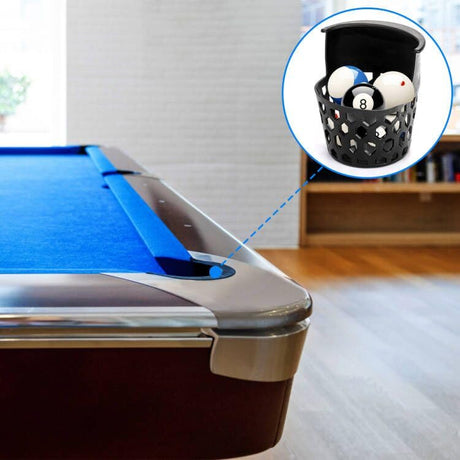 Eorbow 6 Pack Pool Table Pockets, Heavy Duty Billiard Set Including 4 Corner and 2 Side Pockets Eorbow