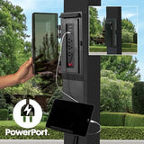 Backyard Discovery Trenton 14x12 All Season Galvanized Steel Pergola, Black, Sail Shade Soft Canopy, Rust Resistant, Support Wind and Snow, Patio, Deck, Backyard, Garden Backyard Discovery