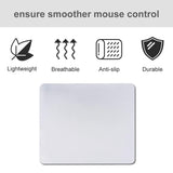 MR.R Sublimation Blanks 9.4''x7.8''x0.12'', White Square Mouse Pad 3mm Thickness for Sublimation Heat Transfer Printing (12 Pieces) MR.R