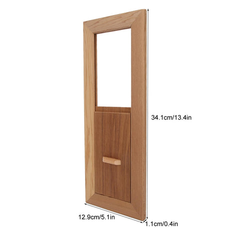 Fdit Cedar Sauna Gable Vent Kit Square Sauna Room Air Vent Grille Wooden Ventilation Louvers Sauna Room Ventilation Louvers Accessory for Sauna Room and Swimming Pool Fdit