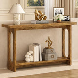 Tarnorci Farmhouse Console Table, 55inch Wood Vintage Console Table Narrow Sofa Tables Hallway Tables for Entryway, Living Room, Foyer Tarnorci