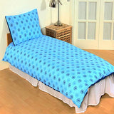 Manchester City FC Official Reversible Pulse Single Duvet Set (Single) (Sky Blue/White) Manchester City FC