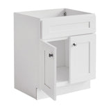 Design House Brookings 30 Inch Bathroom Vanity, Ready to Assemble, Solid Wood, Sherwin Williams® White, 586941 Design House
