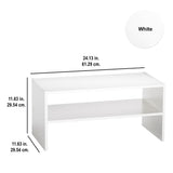 ClosetMaid 8993 Stackable 24-Inch Wide Horizontal Organizer, White ClosetMaid