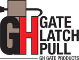 GH Gate Latch Complete Outdoor gate Latch for Wooden Gates operates from/on Both Sides of Fence Patented Dual Sided Operation. Wooden Fence Latch Vinyl Gate Latch Metal Fence Latch Universal fit GH Gate Products