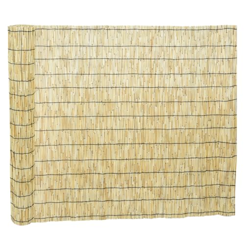 Mininfa Natural Reed Fencing, Eco-Friendly Reed Fence, 4 feet High x 13 feet Long, Reed Screen for Garden, Privacy Mininfa
