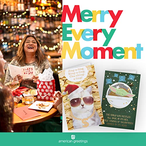 American Greetings 175 sq. ft. Reversible Kids Christmas Wrapping Paper, Santa and Snowflakes (1 Jumbo Roll 30 in. x 70 ft.) American Greetings