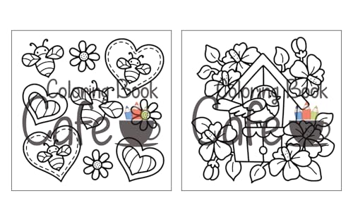 Cozy Spring: Cute Coloring Book for Adults & Teens with Easy and Bold Spring Inspired Designs (Bold and Easy Coloring Books) WoodArtSupply