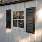 Lifetime Outdoor Storage Shed, 8x20 Ft, Gray, Resin Backyard Tool Shed with Lockable Doors and Weather-Resistant Panels Lifetime