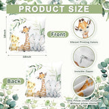 HunnmingRe Baby Safari Animals Crib Bedding Set 3 Pcs Crib Set Baby Blanket, Fitted Sheet, Pillowcase Soft Flannel Nursery Bedding for Standard Infant Bed and Toddler Mattress Newborns Gifts HunnmingRe