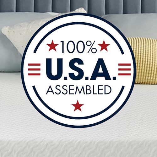 Serta - 8 inch Cooling Gel Memory Foam Mattress, Twin Size, Medium-Firm, Supportive, CertiPur-US Certified, 100-Night Trial, Sheer Slumber, White Serta