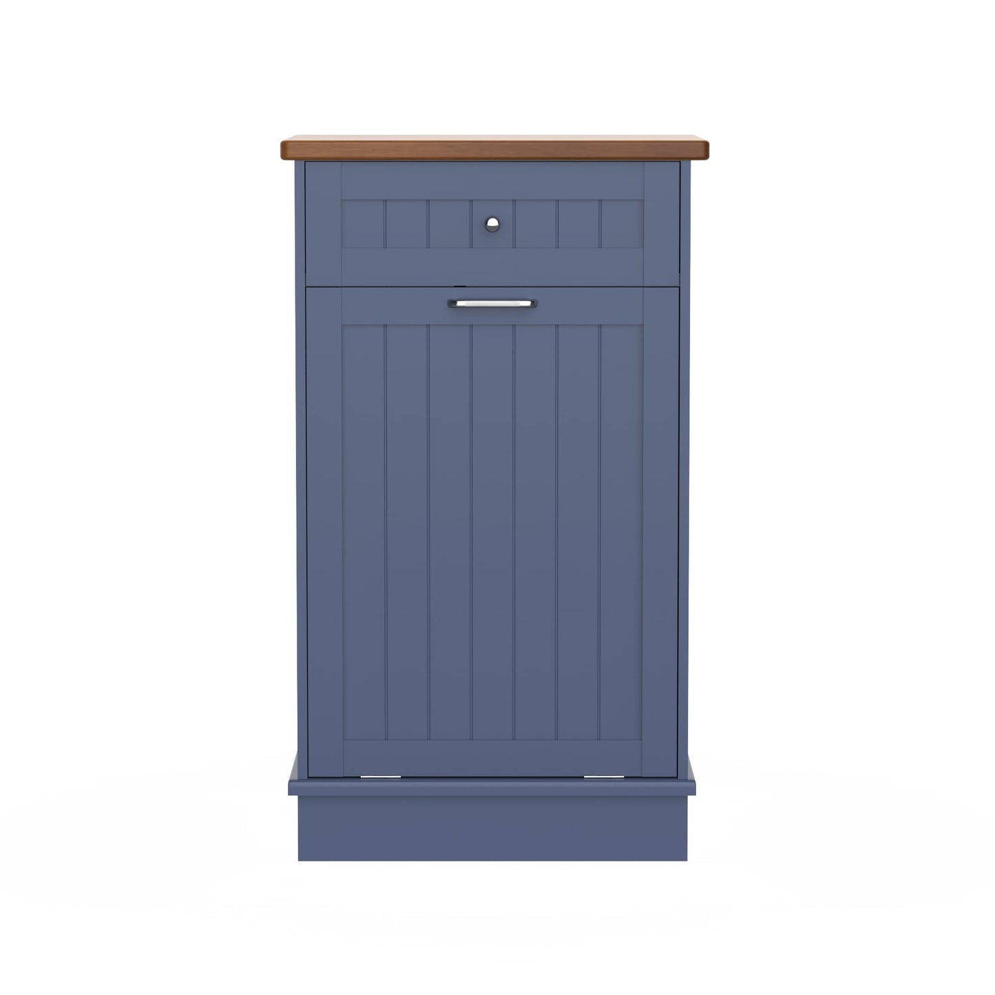 Betterhood Tilt Out Trash Cabinet 10 Gallon Wooden Free Standing Laundry Sorter Cabinet,Recycling Cabinet with Hideaway Drawer,Tilt Out Trash Cabinet Can Bin Kitchen (Blue) - WoodArtSupply