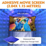 Inflatable Nightclub Party Tent 26.6X16.4X13.5Ft Blower-Inflated, Waterproof Interior Exterior Includes Pull-Rope Stakes Wind and Rain Resistant for Events and Parties JIYANG