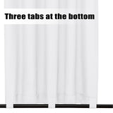 Easy-Going Outdoor Curtains Waterproof Windproof Weatherproof Curtain for Patio, Cabana, Porch, Pergola and Gazebo, Grommet Top and Tab Bottom Drape, 1 Panel, 54x84 inch, White Easy-Going