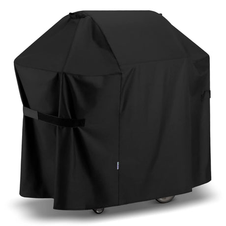 SunPatio BBQ Grill Cover 52 Inch, Outdoor Durable Waterproof Gas Barbecue Cover, Compatible for Weber Spirit 200 and 300 Series, Charbroil and Kenmore Grills, Compared to Weber 7106, 52" x 26" x 43"H SunPatio
