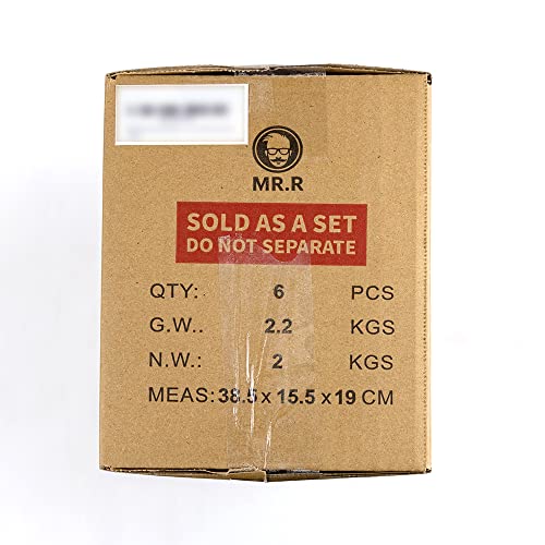 MR.R Sublimation Blanks Dishwasher Ceramic Coffee Mugs with Black Color Mug Inner and Handle Drinking Cup Mug For Milk Tea Cola Water,11oz, Set of 6 MR.R