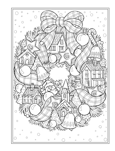 Creative Haven Home for the Holidays Coloring Book (Adult Coloring Books: Christmas) WoodArtSupply