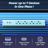 Huuger L Shaped Gaming Desk with Power Outlets & LED Lights, Computer Desk with Monitor Shelves, Carbon Fiber Surface, Home Office Desk, Corner Gaming Desk with Hooks, Carbon Fiber Black Huuger