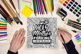 Holy Mother Forking Shirtballs: Clean Swear Word Coloring Book for Adults WoodArtSupply