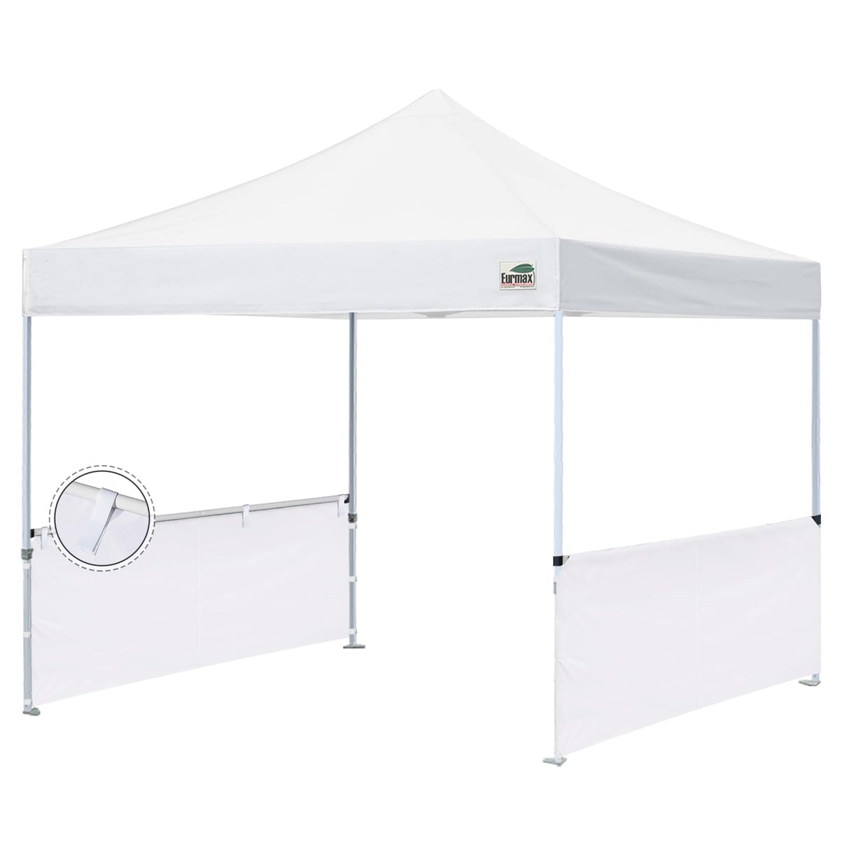 Eurmax USA Instant SunWall for 10x10 Pop up Canopy with Strap, Canopy Half Walls,for Outdoor Instant Canopies, 2 Packs Half Sidewall Only(White) Eurmax