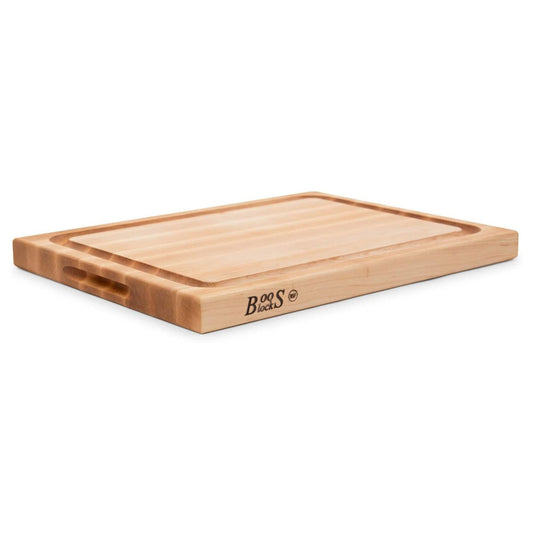 John Boos Reversible Cutting Board w Juice Groove, Chop-N-Slice, 20" x 15" x 1-1/2", Maple