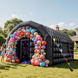 VEVOR Inflatable Nightclub, 16.4 x 13.1 x 12.5 ft Inflatable Party Tent with 680W Blower & Sandbag, Ventilated Blow up Night Club with 2 Windows, Air Cube House for Event Birthday Wedding Party VEVOR