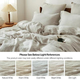 Simple&Opulence 100% Linen Duvet Cover Set, Natural French Flax Duvet Cover Twin Size, Breathable Soft Comfy Linen Bedding Comforter Cover with 1 Pillowcase (68"x86") Simple&Opulence